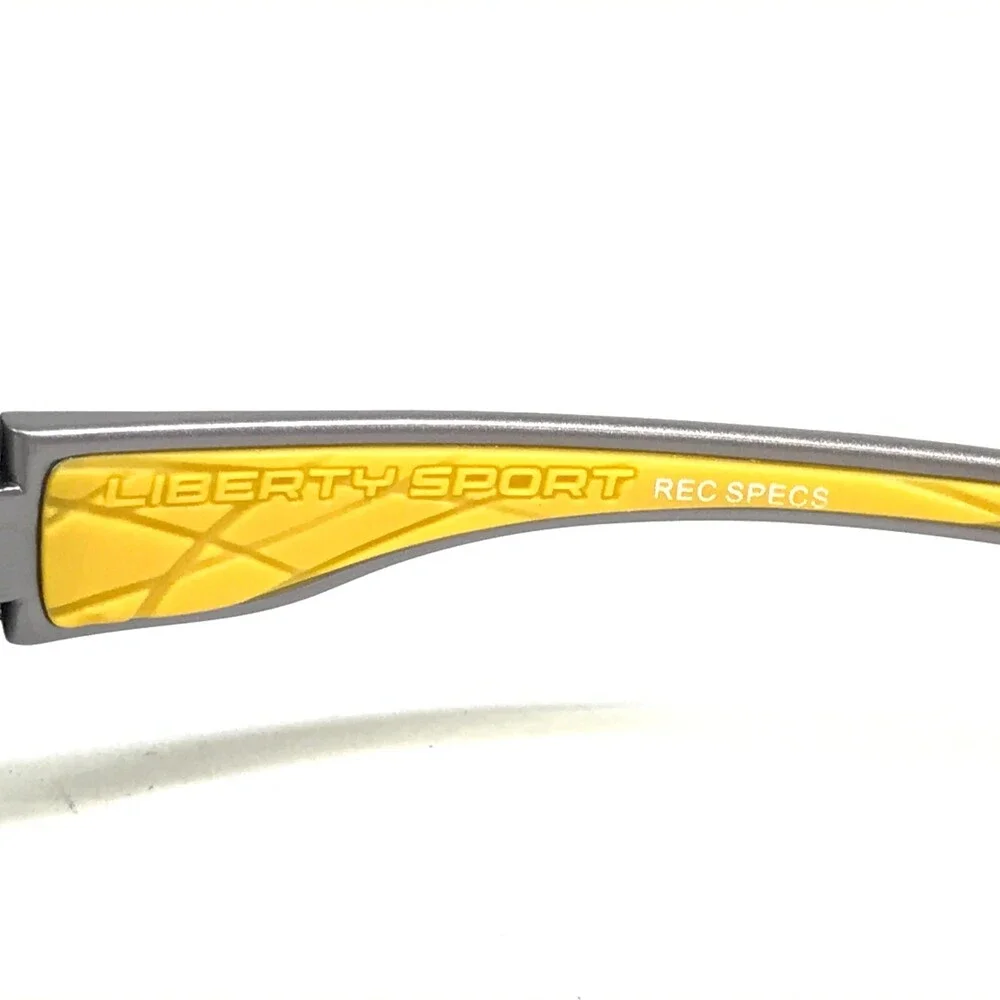 Rec Specs Athletic Goggles Frames Morpheus II 375 Yellow Gray Checks 53-17-130